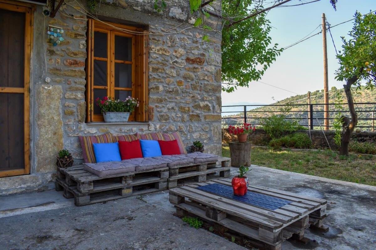 KitriaíCoastal Stone Hideaway With Stunning Scenery别墅 外观 照片